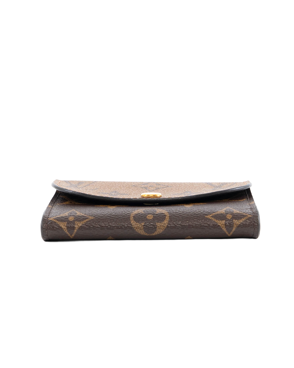 LV ROSALIE COIN SHORT BROWN MONOGRAM REVERSE GHW MICROCHIP 7262