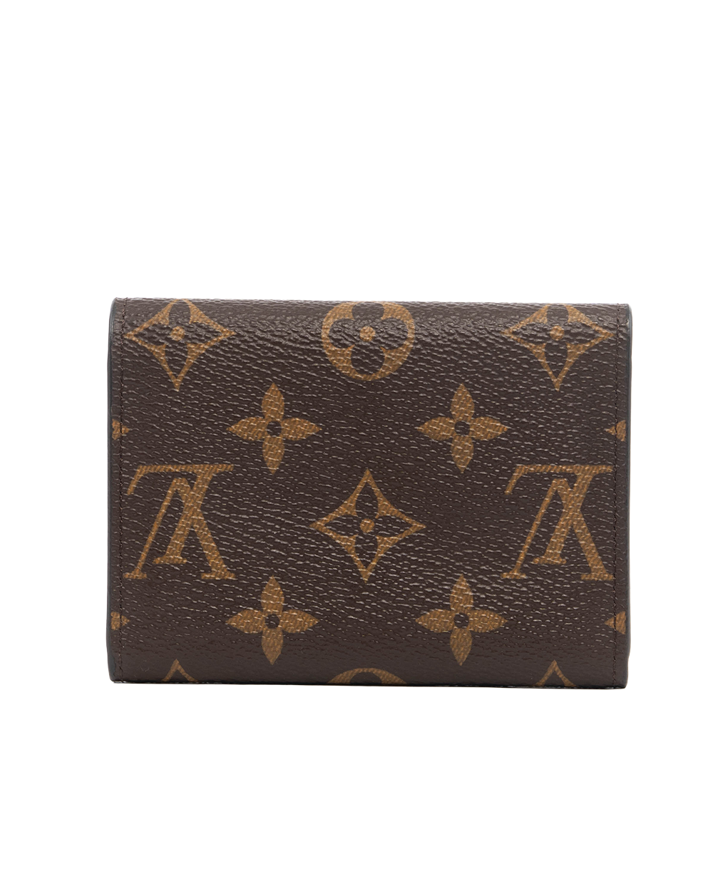 LV ROSALIE COIN SHORT BROWN RED MONOGRAM CANVAS GHW MICROCHIP 0447