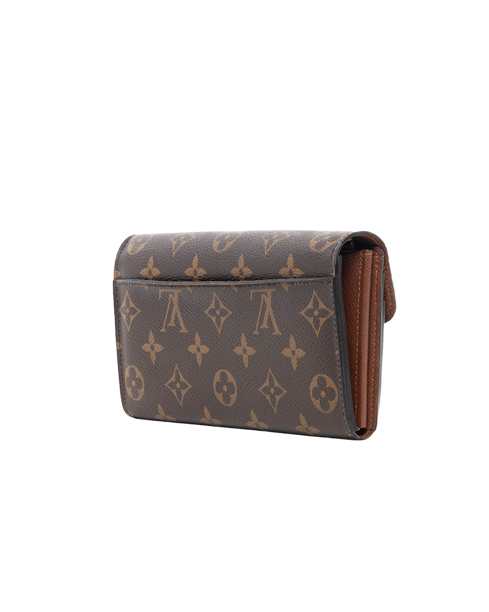 LV SARAH WALLET LONG BROWN MONOGRAM CANVAS GHW MICROCHIP 0230