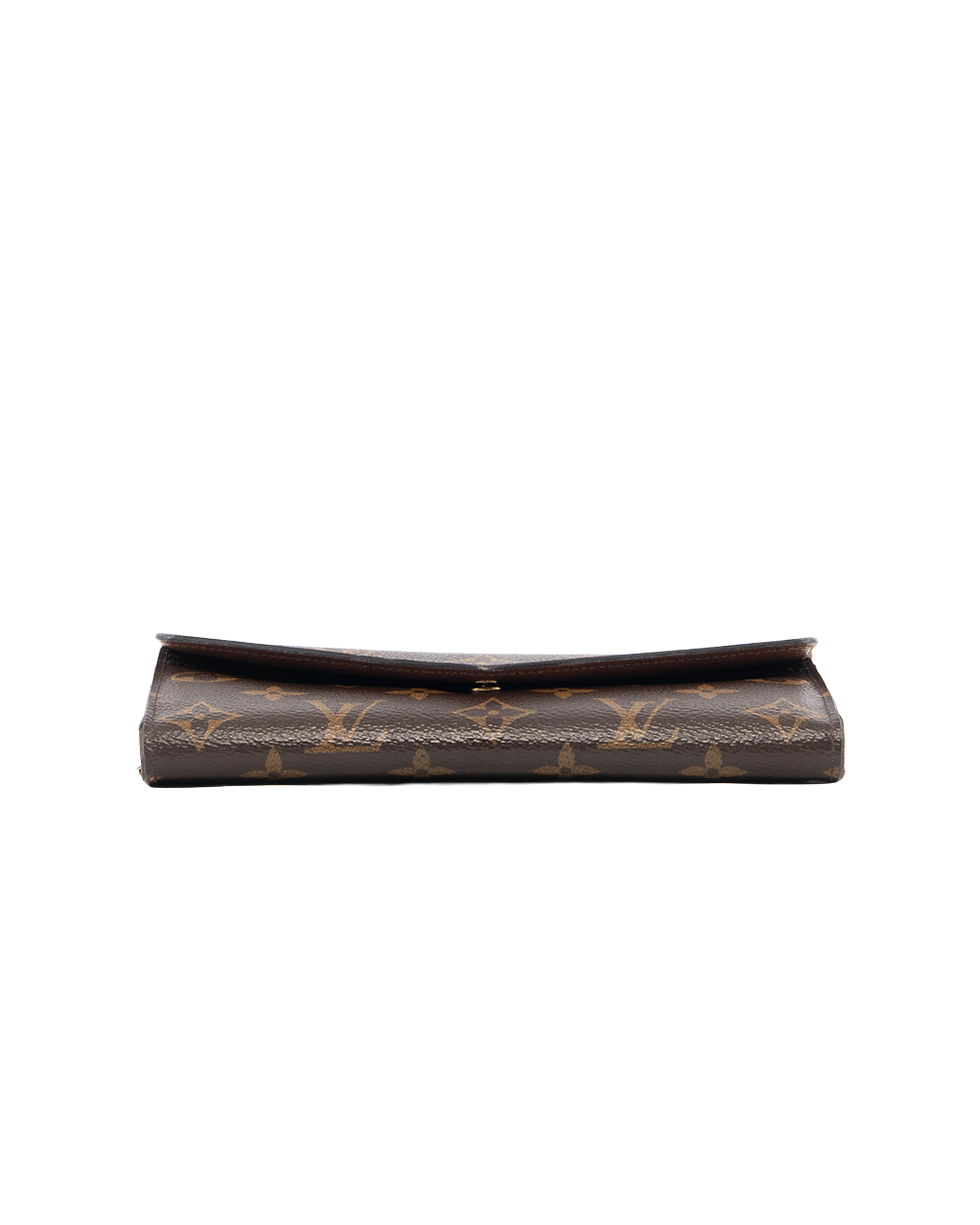 LV SARAH WALLET LONG BROWN MONOGRAM CANVAS GHW MICROCHIP 0232