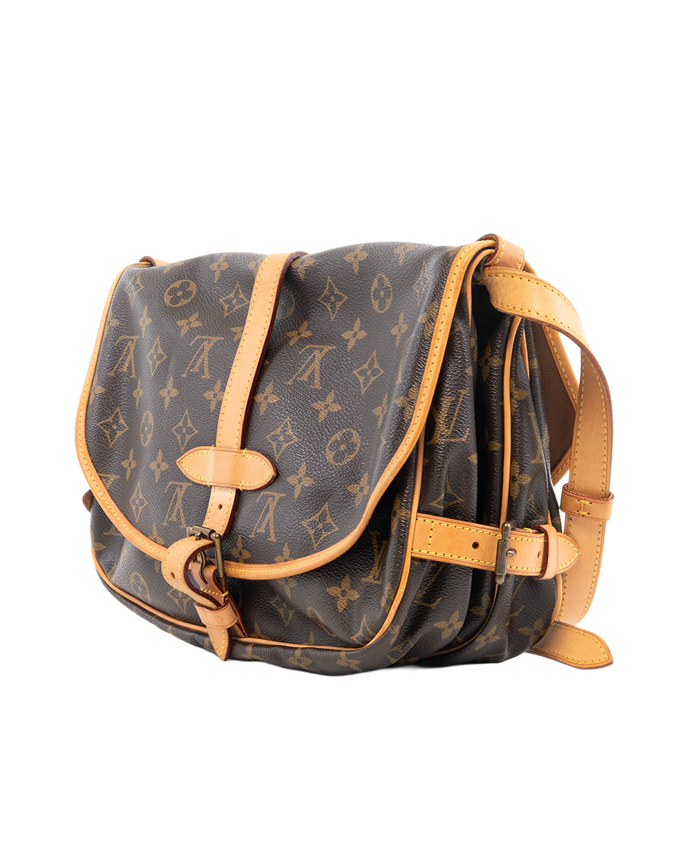 LV SAUMUR BROWN MONOGRAM CANVAS GHW MB2112 5575