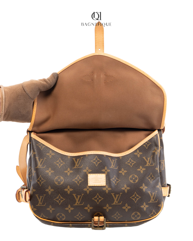 LV SAUMUR BROWN MONOGRAM CANVAS GHW MB2112 5586
