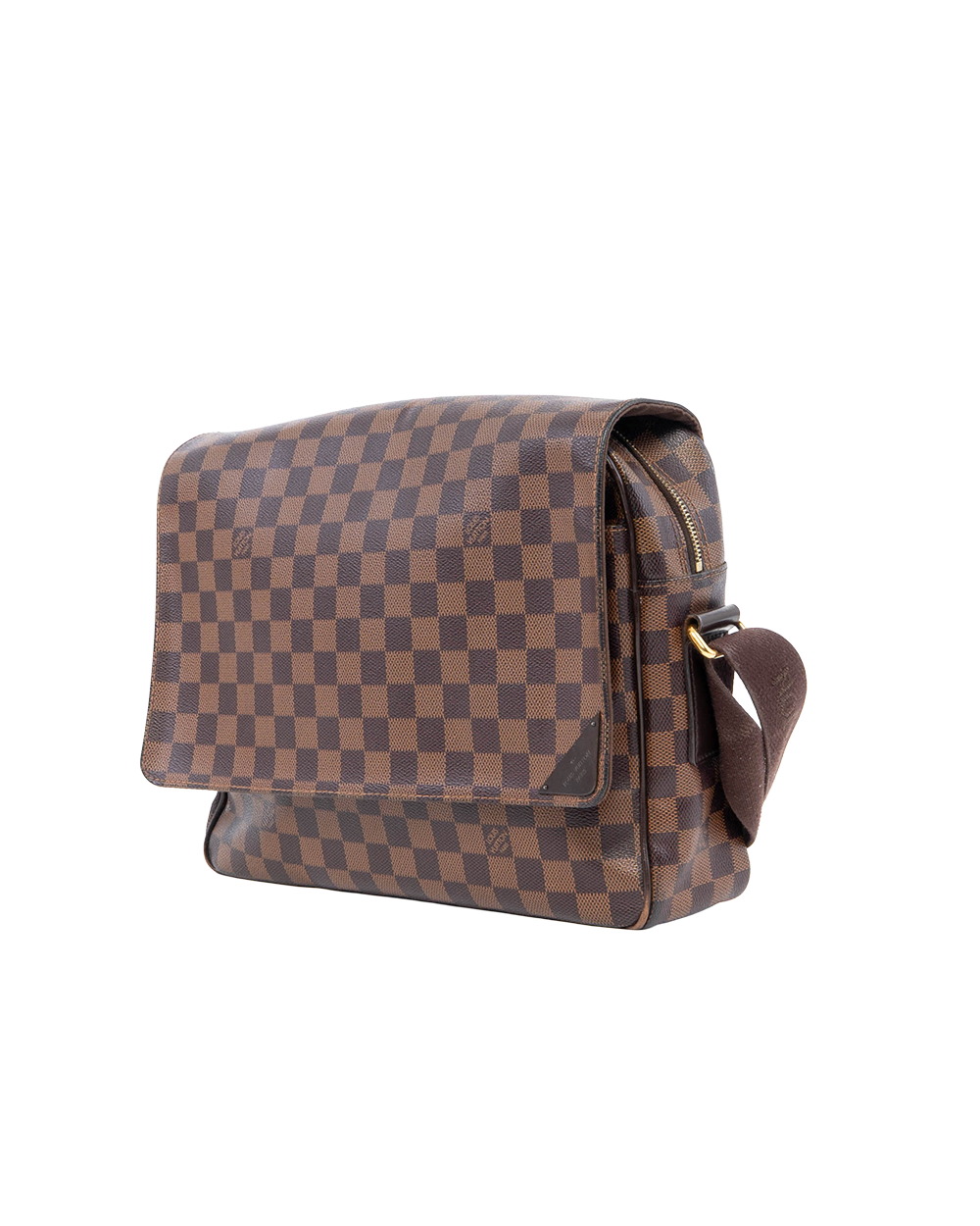 LV SHELTON MESSENGER BROWN DAMIER CANVAS GHW MI3162 0744