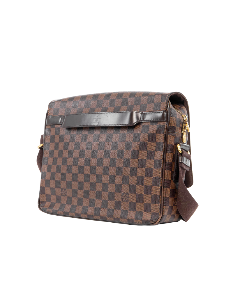 LV SHELTON MESSENGER BROWN DAMIER CANVAS GHW MI3162 0745