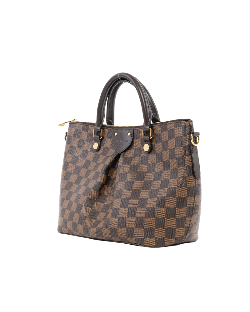 LV SIENA PM BROWN DAMIER CANVAS GHW RI4147 4002
