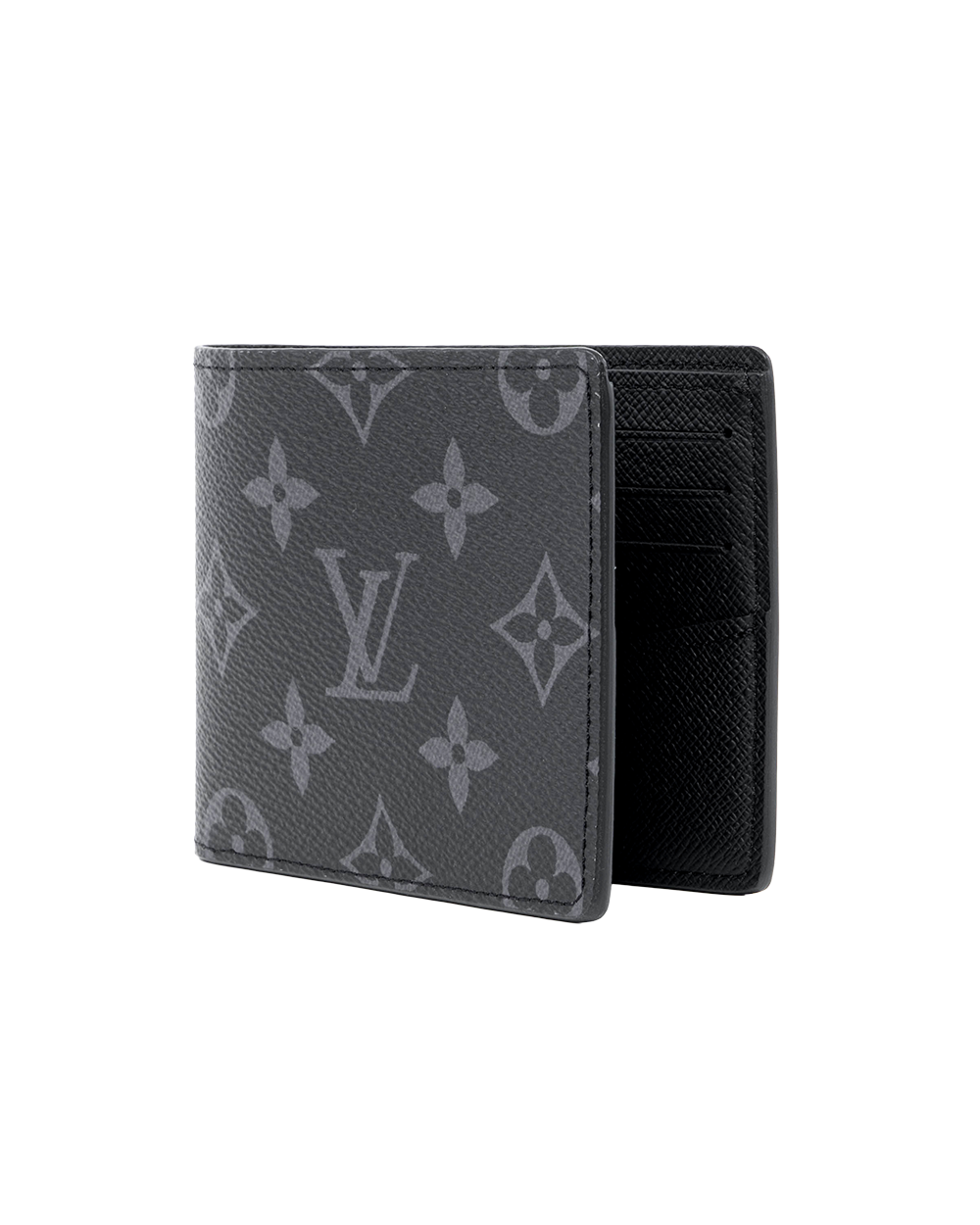LV SLENDER WALLET SHORT ECLIPSE MONOGRAM CANVAS MICROCHIP 01585