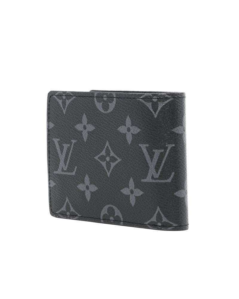 LV SLENDER WALLET SHORT ECLIPSE MONOGRAM CANVAS MICROCHIP 01586