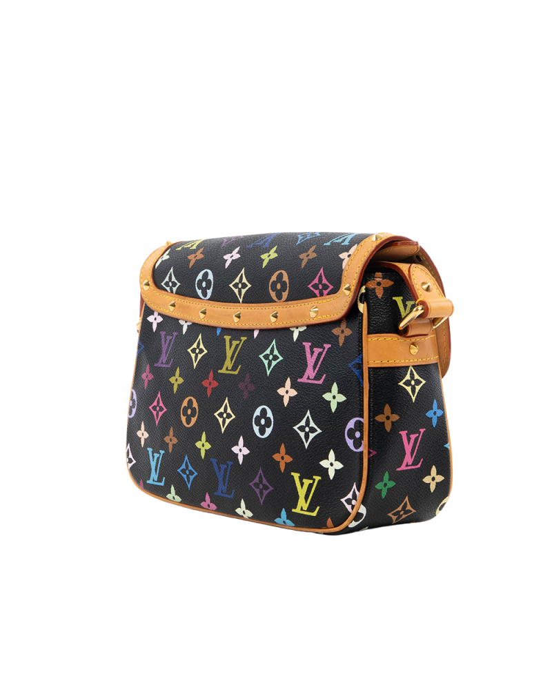 LV SOLOGNE MM MULTICOLOR BLACK MONOGRAM CANVAS GHW VI1023 0618