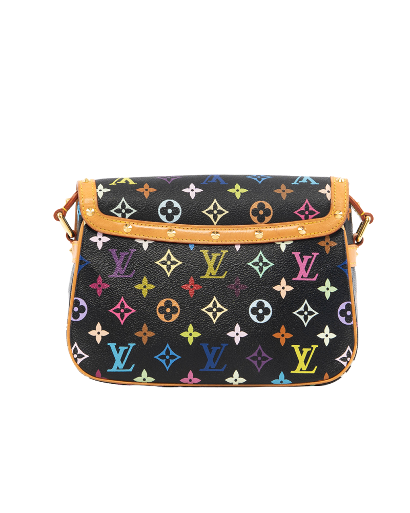 LV SOLOGNE MM MULTICOLOR BLACK MONOGRAM CANVAS GHW VI1023 0619