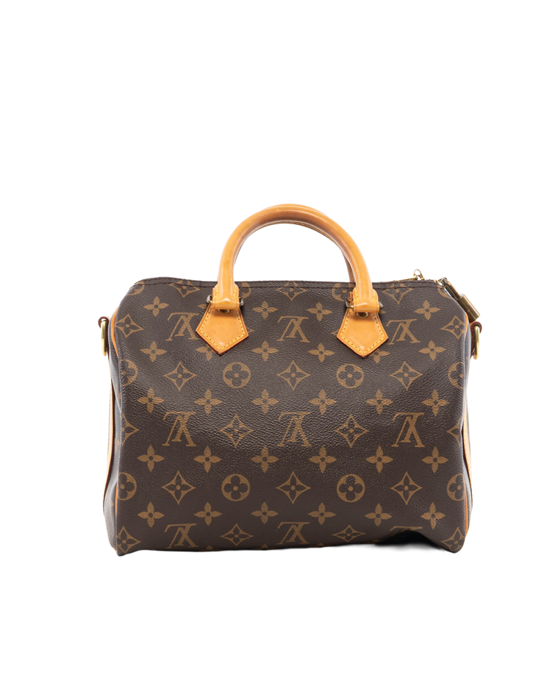 LV SPEEDY 25 BROWN MONOGRAM CANVAS GHW MB3195 3536