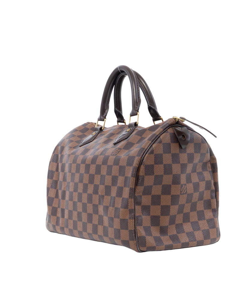 LV SPEEDY 30 BROWN DAMIER CANVAS GHW AA1105 0421