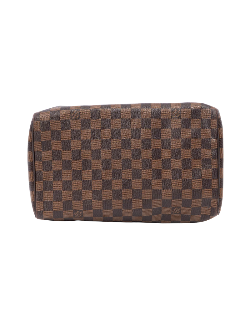 LV SPEEDY 30 BROWN DAMIER CANVAS GHW AA1105 0429