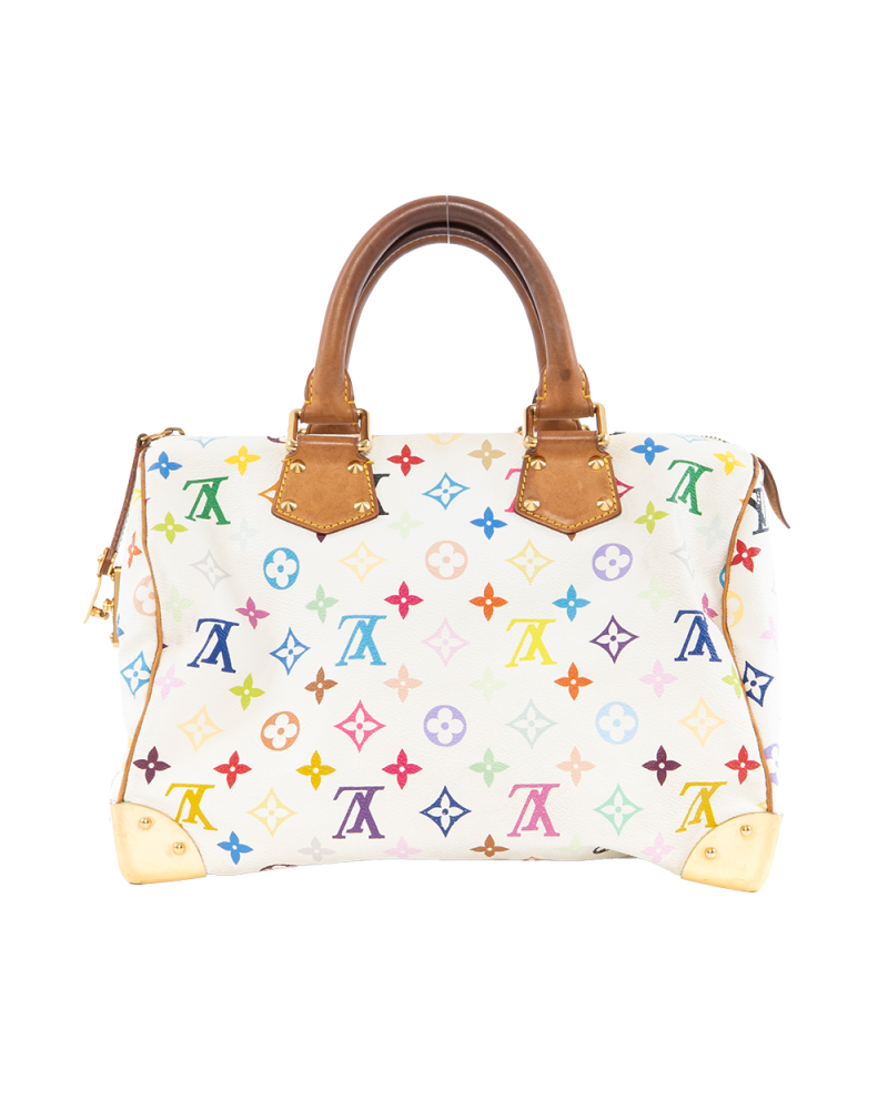 LV SPEEDY 30 MULTICOLOR TAKASHI MONOGRAM CANVAS GHW 9540