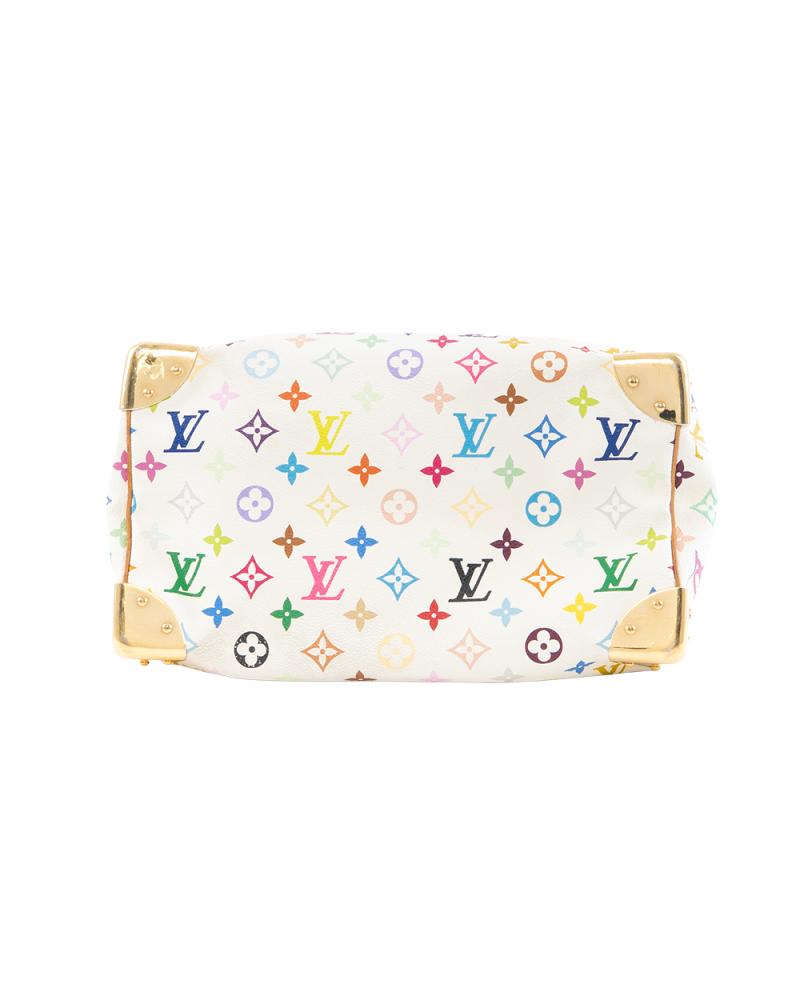 LV SPEEDY 30 MULTICOLOR TAKASHI MONOGRAM CANVAS GHW 9545