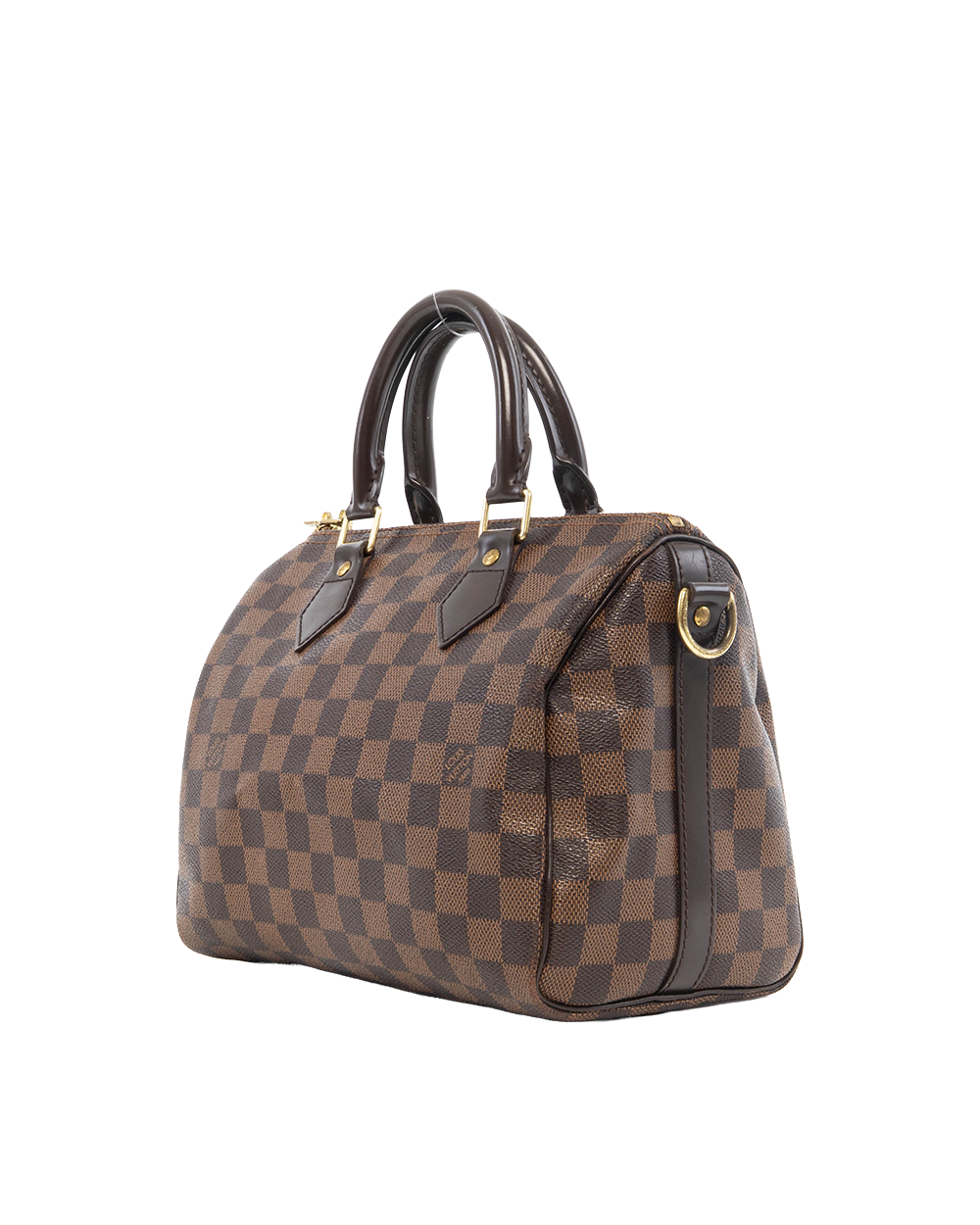 LV SPEEDY BAND 25 BROWN DAMIER CANVAS GHW AA4142 8637