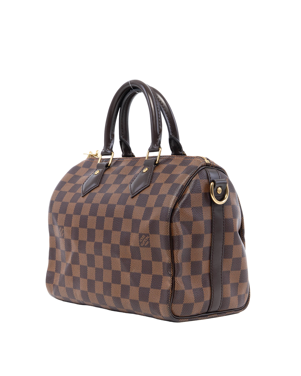 LV SPEEDY BAND 25 BROWN DAMIER CANVAS GHW CT1128 1035