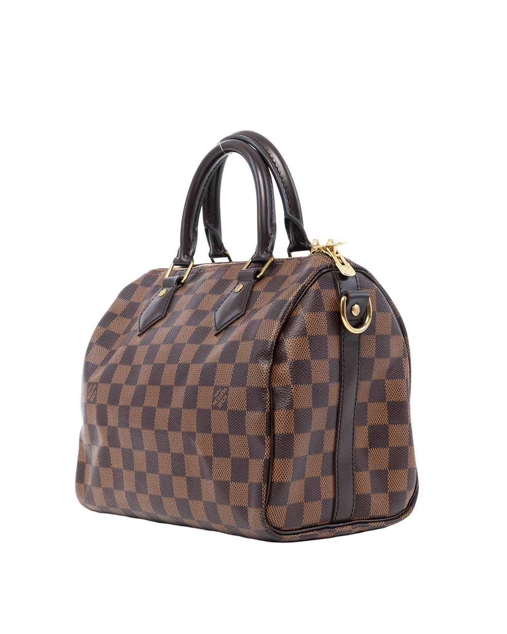 LV SPEEDY BAND 25 BROWN DAMIER CANVAS GHW CT1128 1036