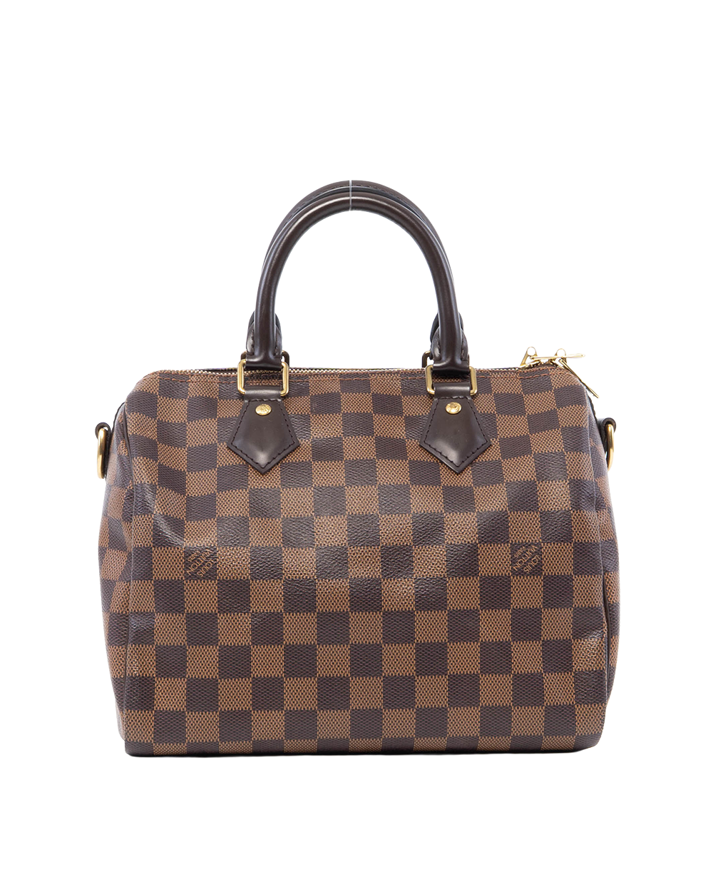 LV SPEEDY BAND 25 BROWN DAMIER CANVAS GHW CT1128 1037