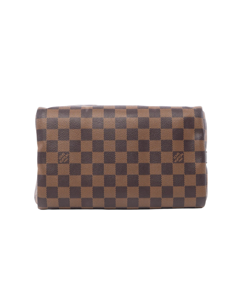 LV SPEEDY BAND 25 BROWN DAMIER CANVAS GHW CT1128 1042