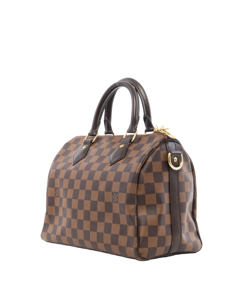 LV SPEEDY BAND 25 BROWN DAMIER CANVAS GHW CT3177 7489