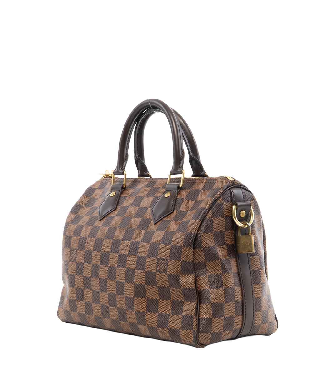 LV SPEEDY BAND 25 BROWN DAMIER CANVAS GHW CT3177 7490