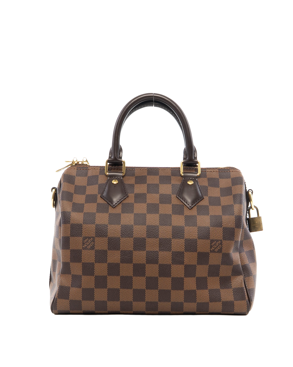 LV SPEEDY BAND 25 BROWN DAMIER CANVAS GHW CT3177 7491