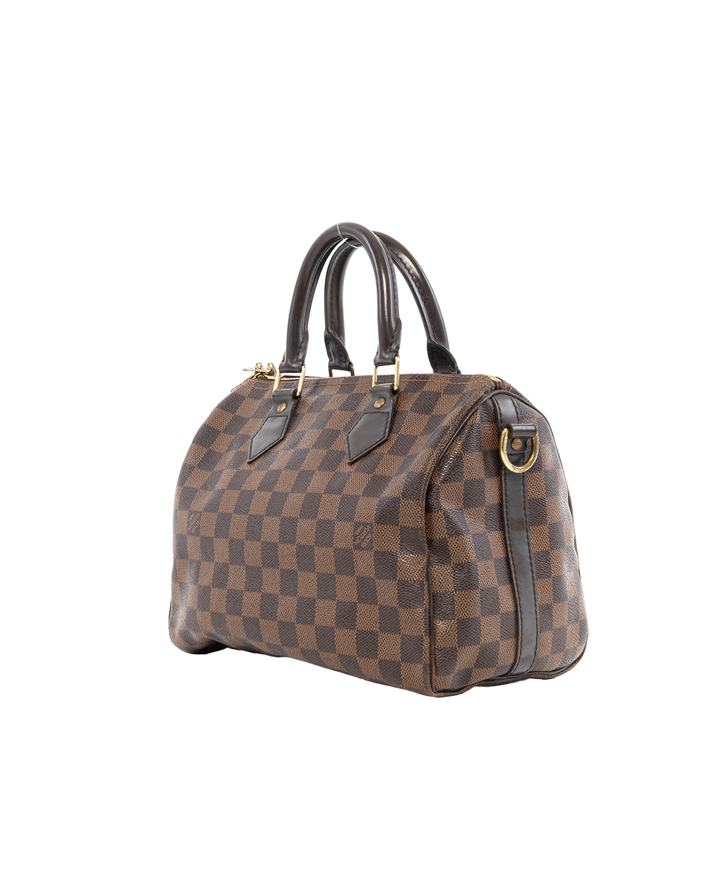 LV SPEEDY BAND 25 BROWN DAMIER CANVAS GHW DU0164 4195