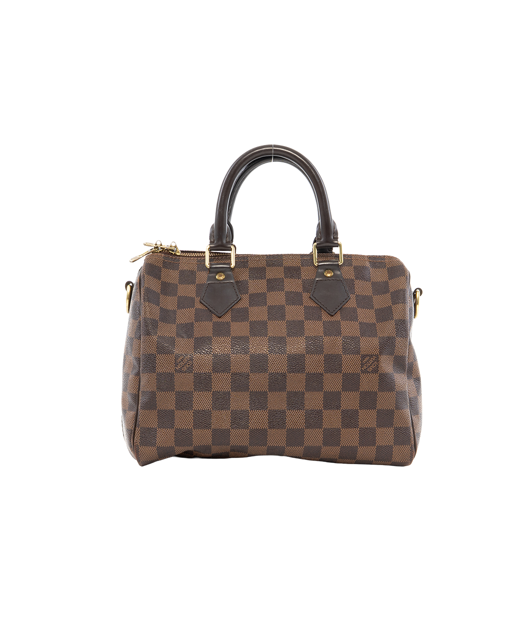 LV SPEEDY BAND 25 BROWN DAMIER CANVAS GHW DU0164 4196
