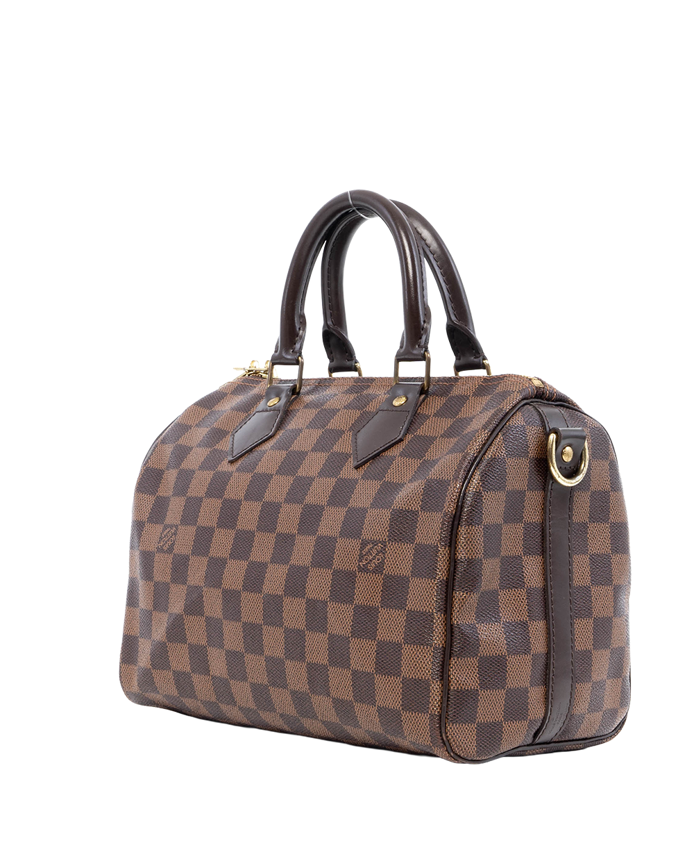 LV SPEEDY BAND 25 BROWN DAMIER CANVAS GHW DU1123 3026