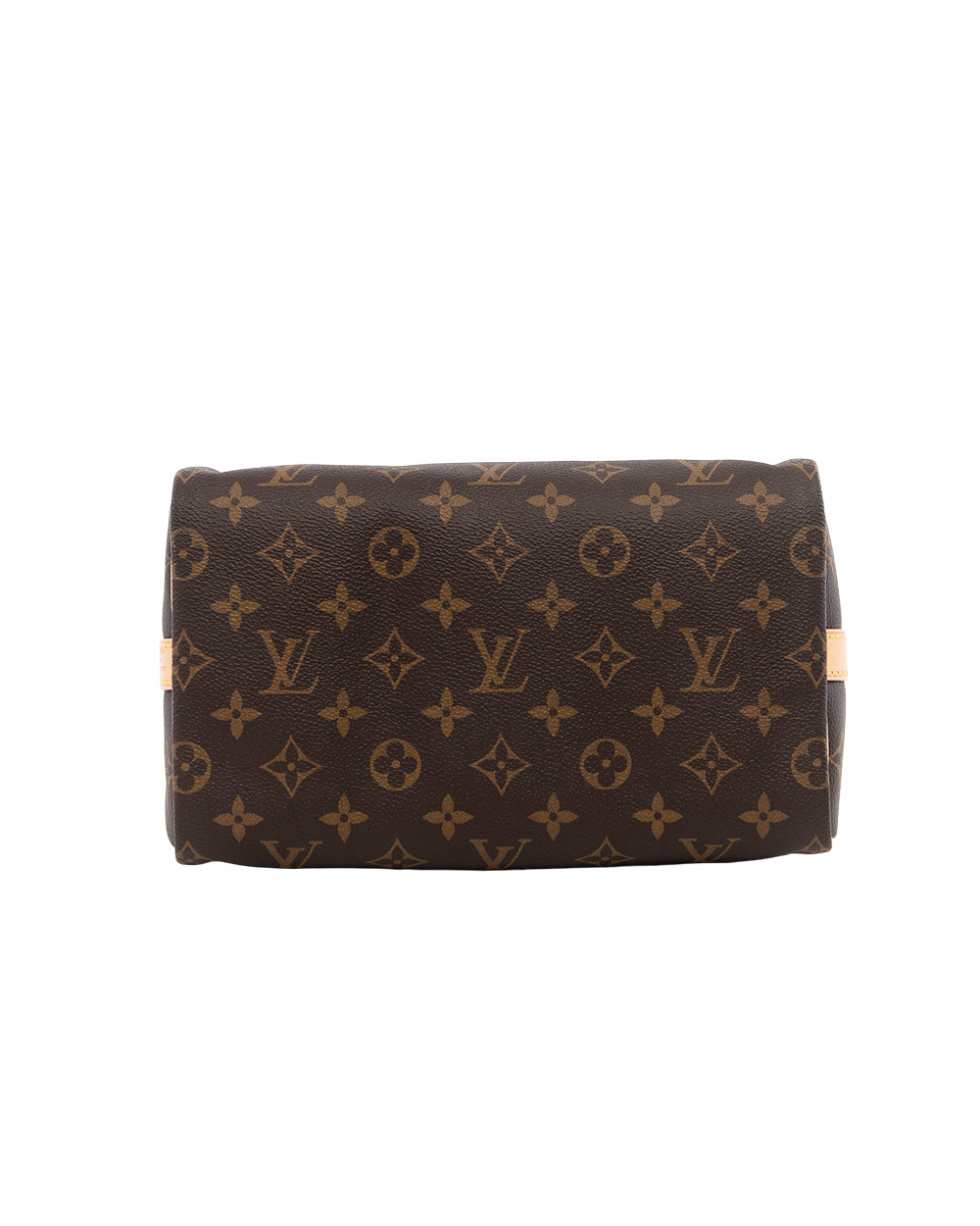LV SPEEDY BAND 25 BROWN MONOGRAM CANVAS GHW MICROCHIP 0845