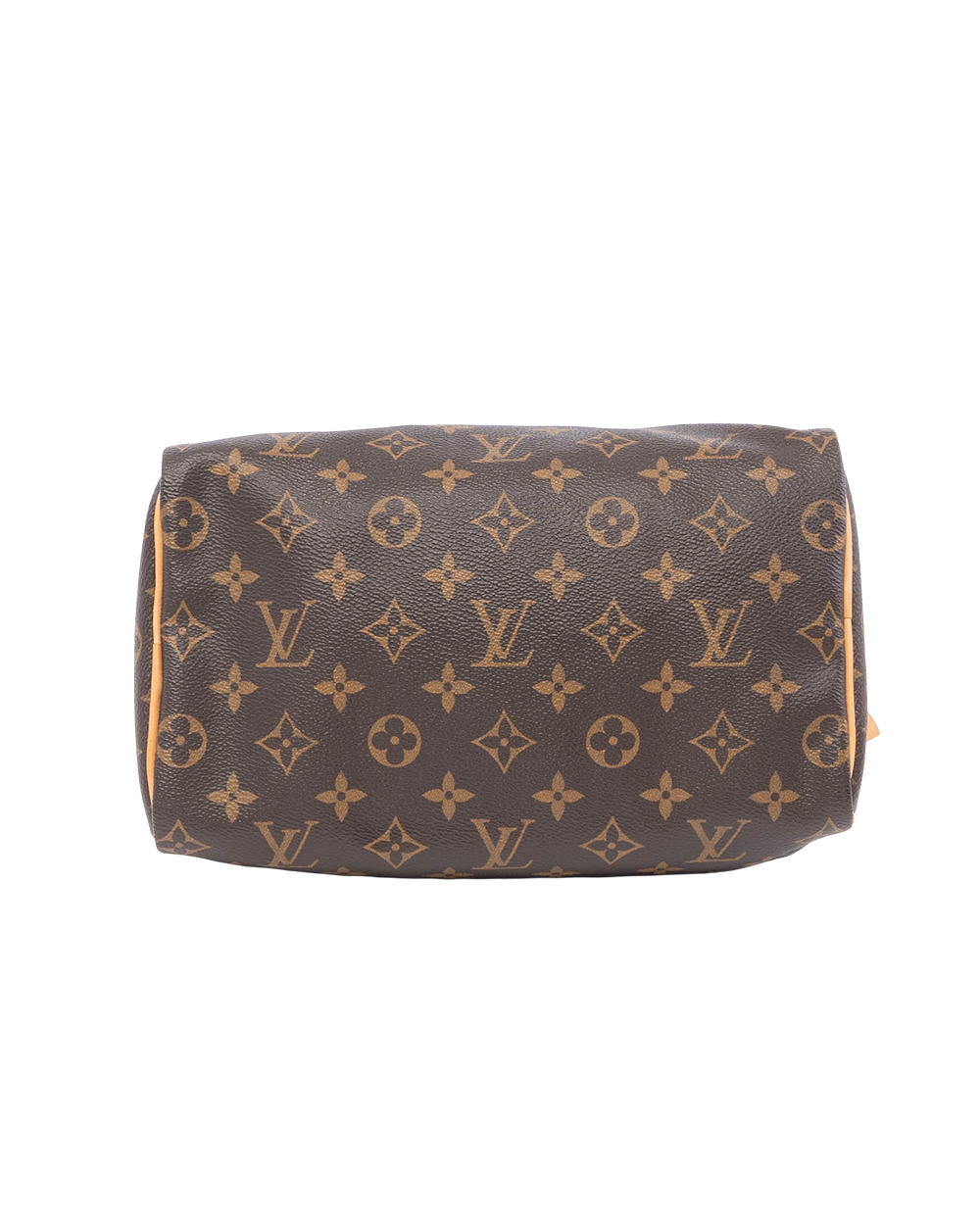 LV SPEEDY BAND 25 BROWN MONOGRAM CANVAS GHW MICROCHIP 3165
