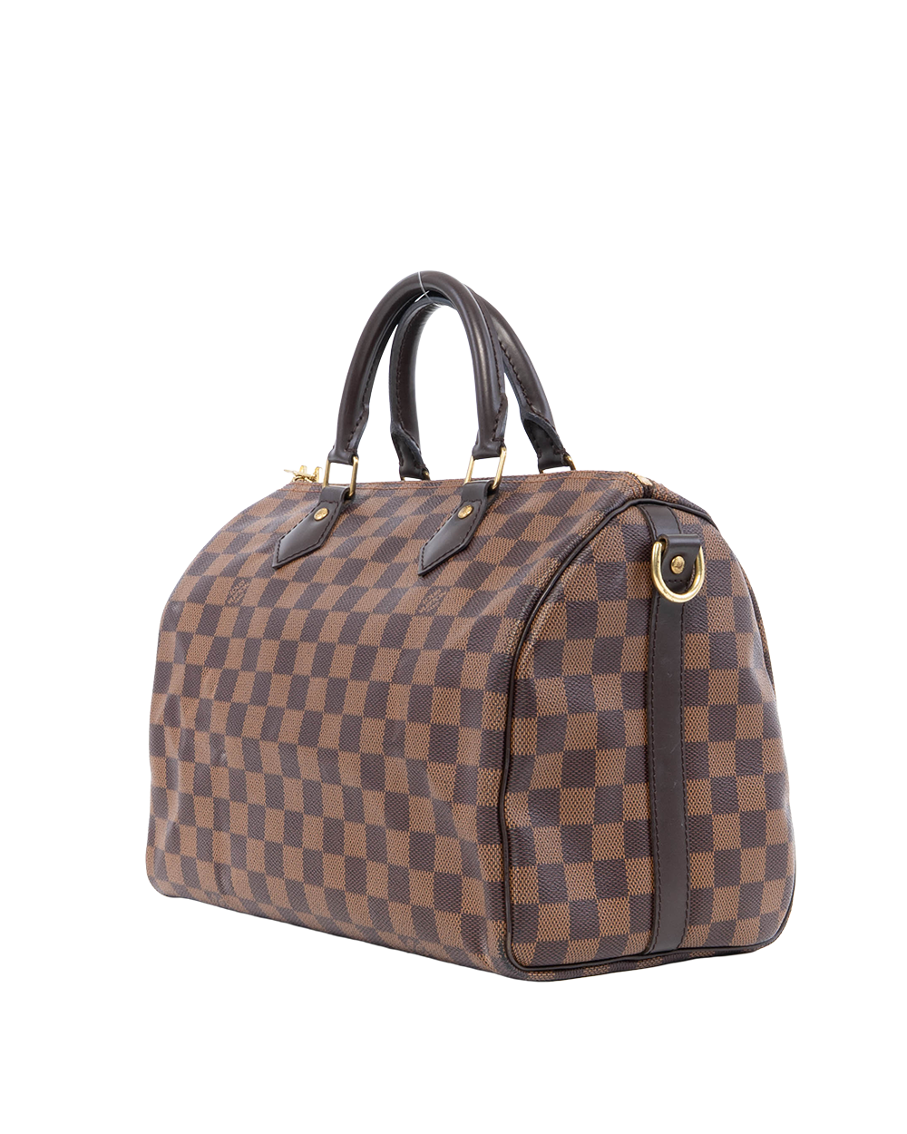 LV SPEEDY BAND 30 BROWN DAMIER CANVAS GHW AA4158 0004
