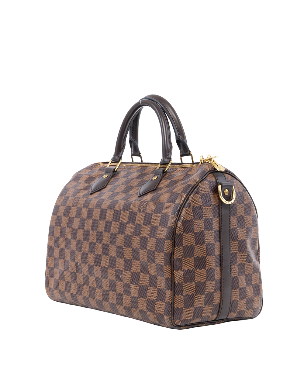 LV SPEEDY BAND 30 BROWN DAMIER CANVAS GHW AA4158 0005