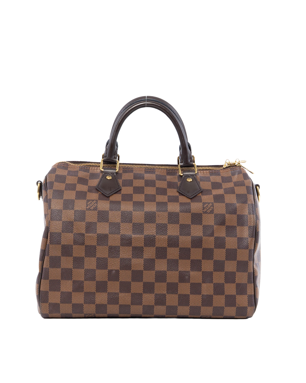 LV SPEEDY BAND 30 BROWN DAMIER CANVAS GHW AA4158 0006
