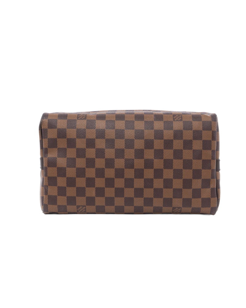 LV SPEEDY BAND 30 BROWN DAMIER CANVAS GHW AA4158 0011