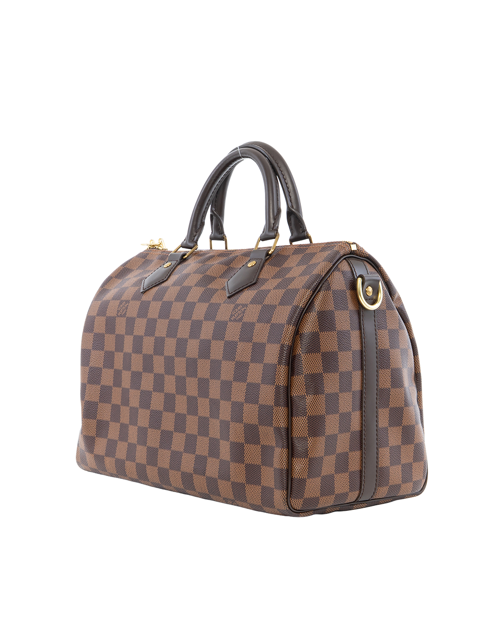 LV SPEEDY BAND 30 BROWN DAMIER CANVAS GHW CT2167 1002