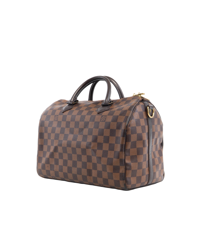 LV SPEEDY BAND 30 BROWN DAMIER CANVAS GHW MB0167 5282