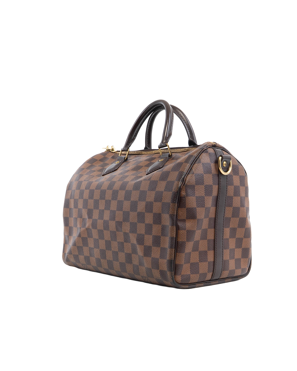 LV SPEEDY BAND 30 BROWN DAMIER CANVAS GHW MB0167 5283