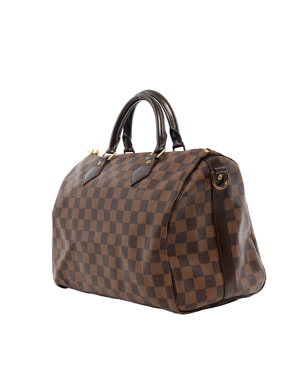 LV SPEEDY BAND 30 BROWN DAMIER CANVAS GHW SP1154 7774