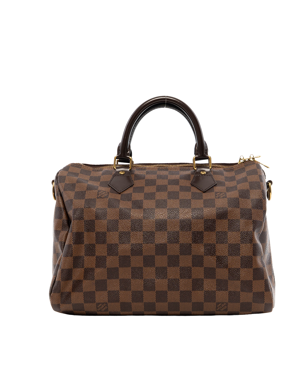 LV SPEEDY BAND 30 BROWN DAMIER CANVAS GHW SP1154 7776