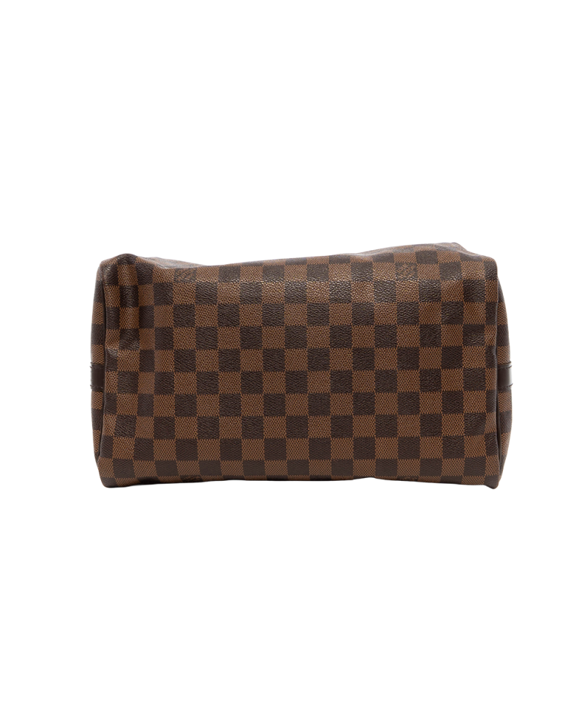 LV SPEEDY BAND 30 BROWN DAMIER CANVAS GHW SP1154 7782