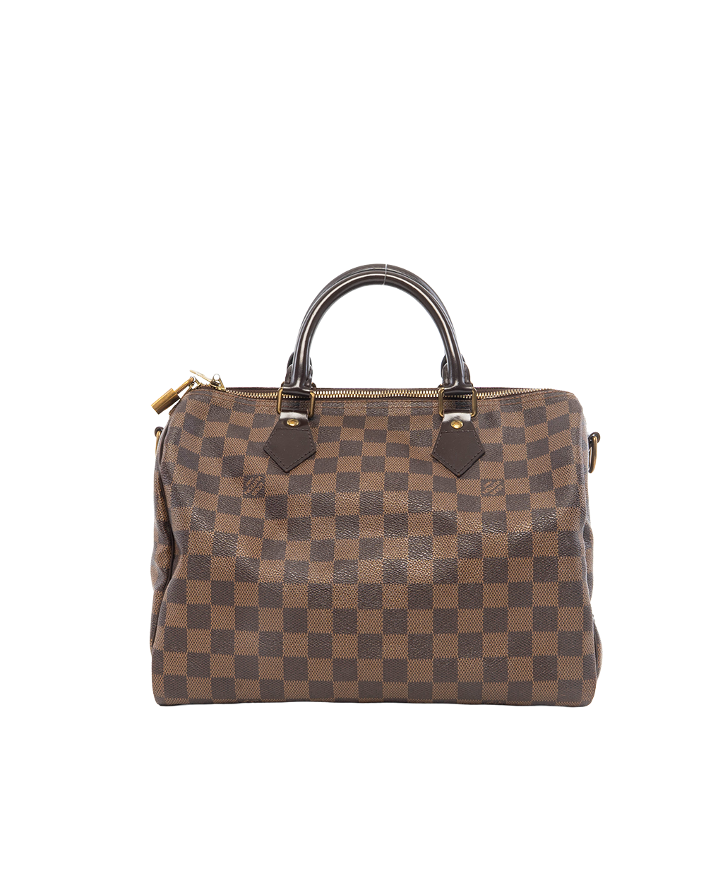 LV SPEEDY BAND 30 BROWN DAMIER CANVAS GHW SP2172 0843