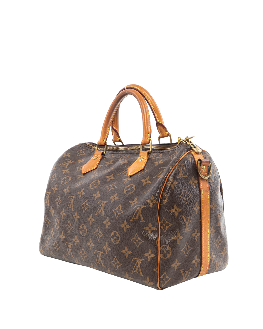 LV SPEEDY BAND 30 BROWN MONOGRAM CANVAS GHW CT1139 8761