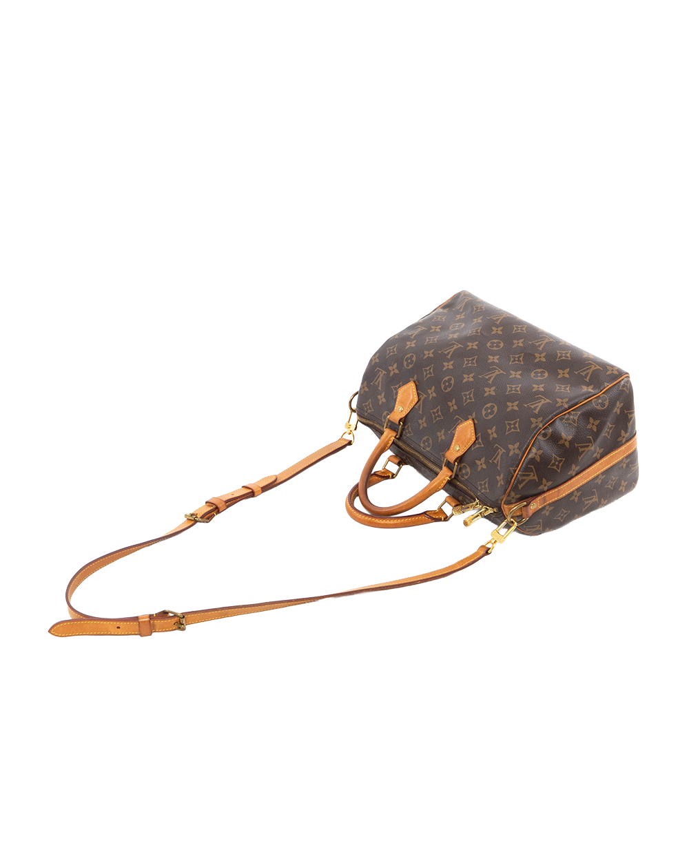 LV SPEEDY BAND 30 BROWN MONOGRAM CANVAS GHW CT1139 8767