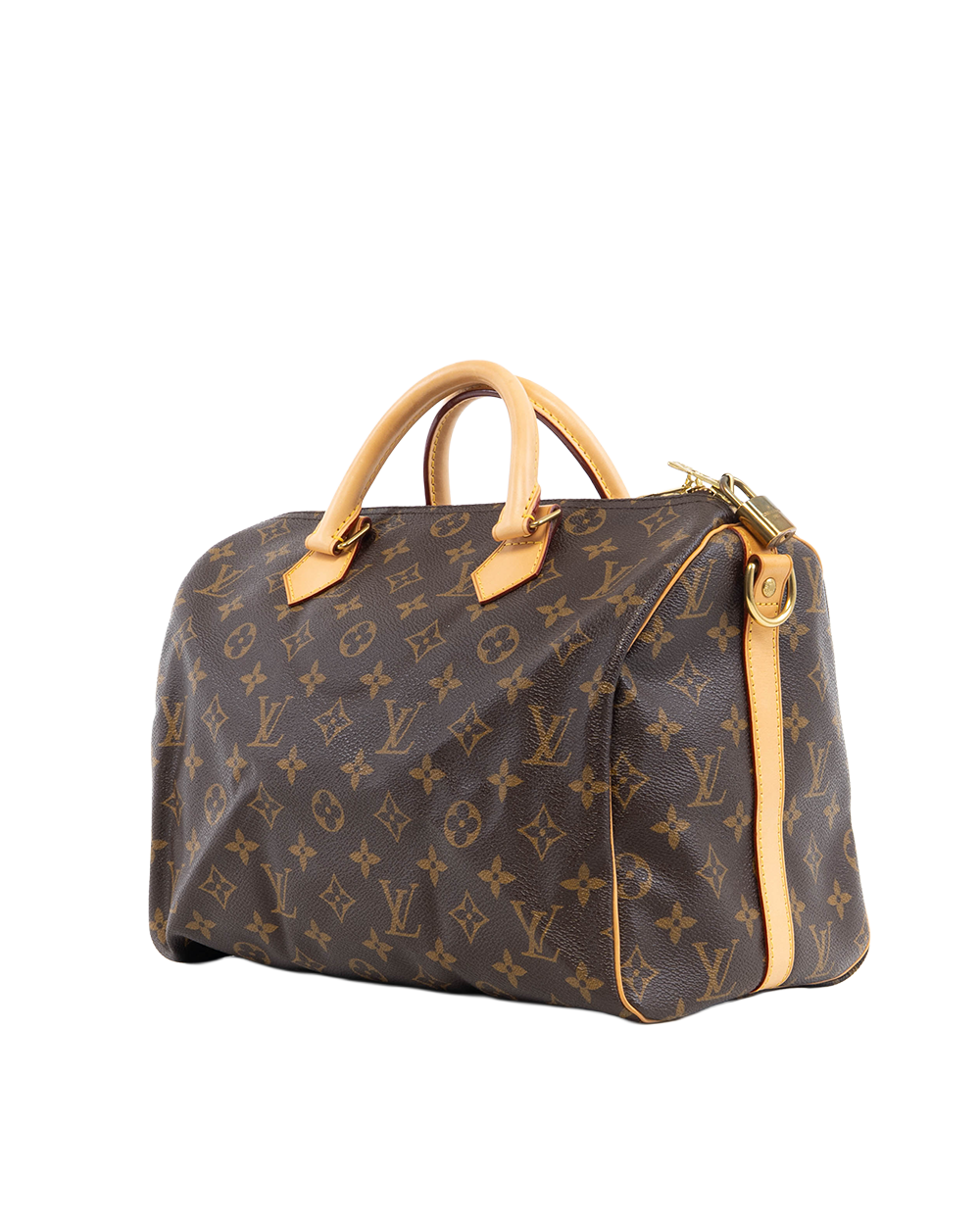 LV SPEEDY BAND 30 BROWN MONOGRAM CANVAS GHW SP2193 5297