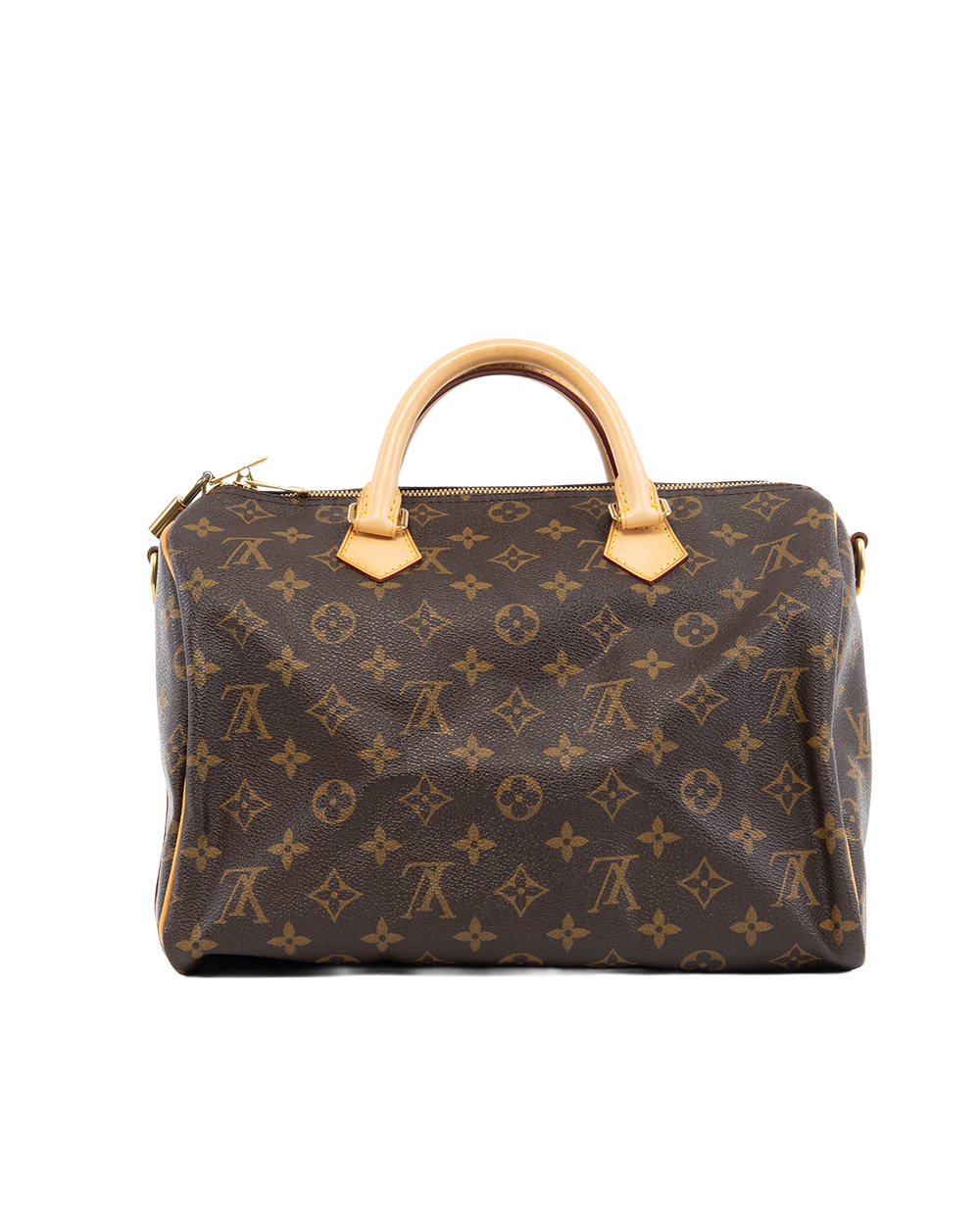 LV SPEEDY BAND 30 BROWN MONOGRAM CANVAS GHW SP2193 5299