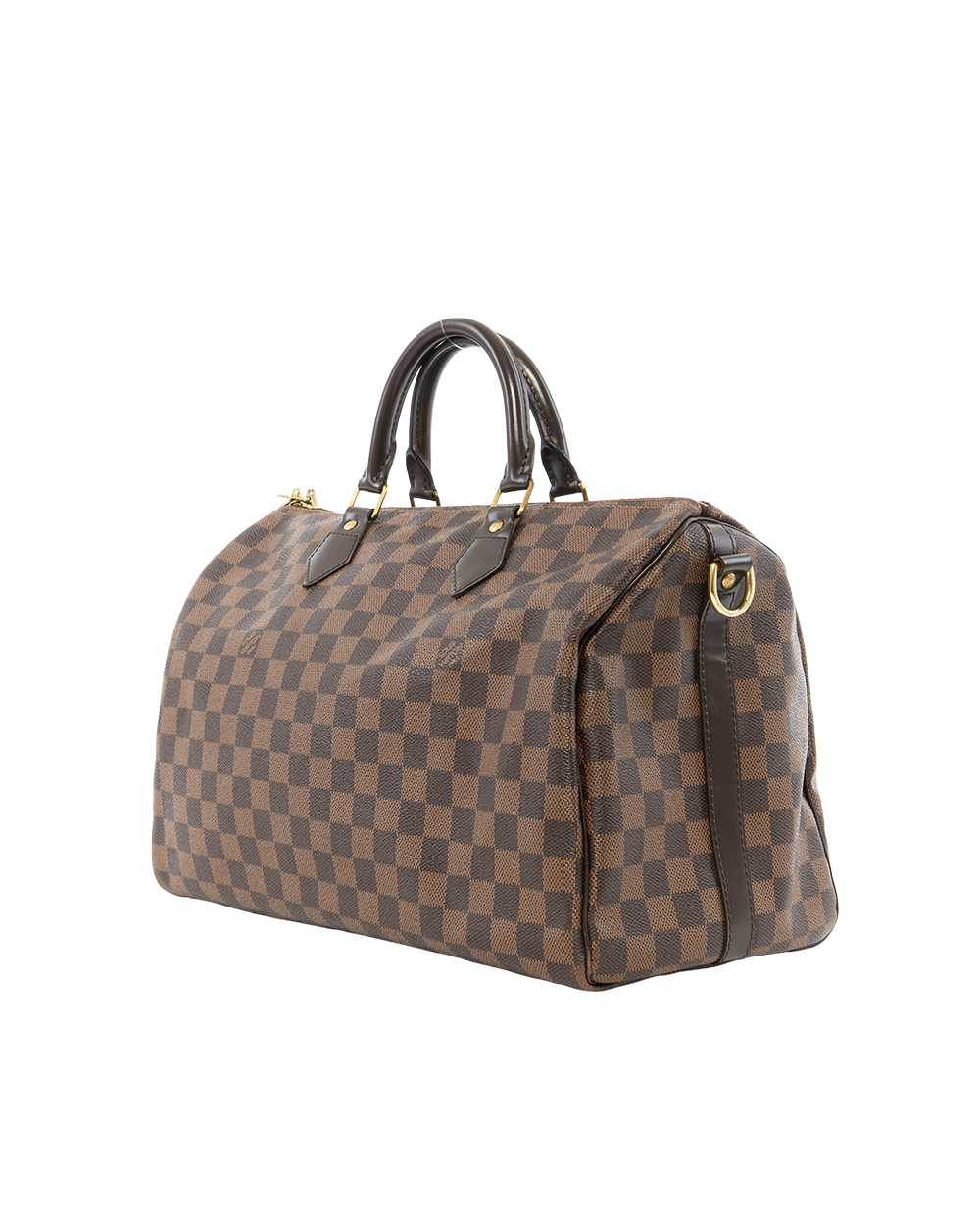 LV SPEEDY BAND 35 BROWN DAMIER CANVAS GHW DU2143 0357