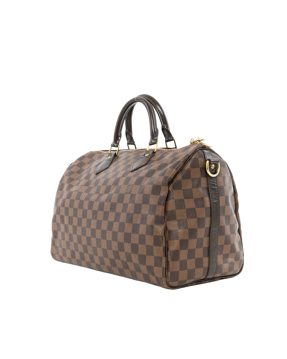 LV SPEEDY BAND 35 BROWN DAMIER CANVAS GHW DU2143 0358