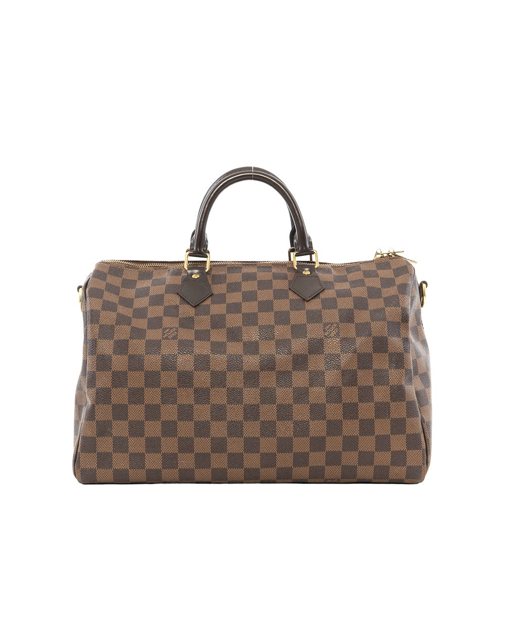 LV SPEEDY BAND 35 BROWN DAMIER CANVAS GHW DU2143 0359