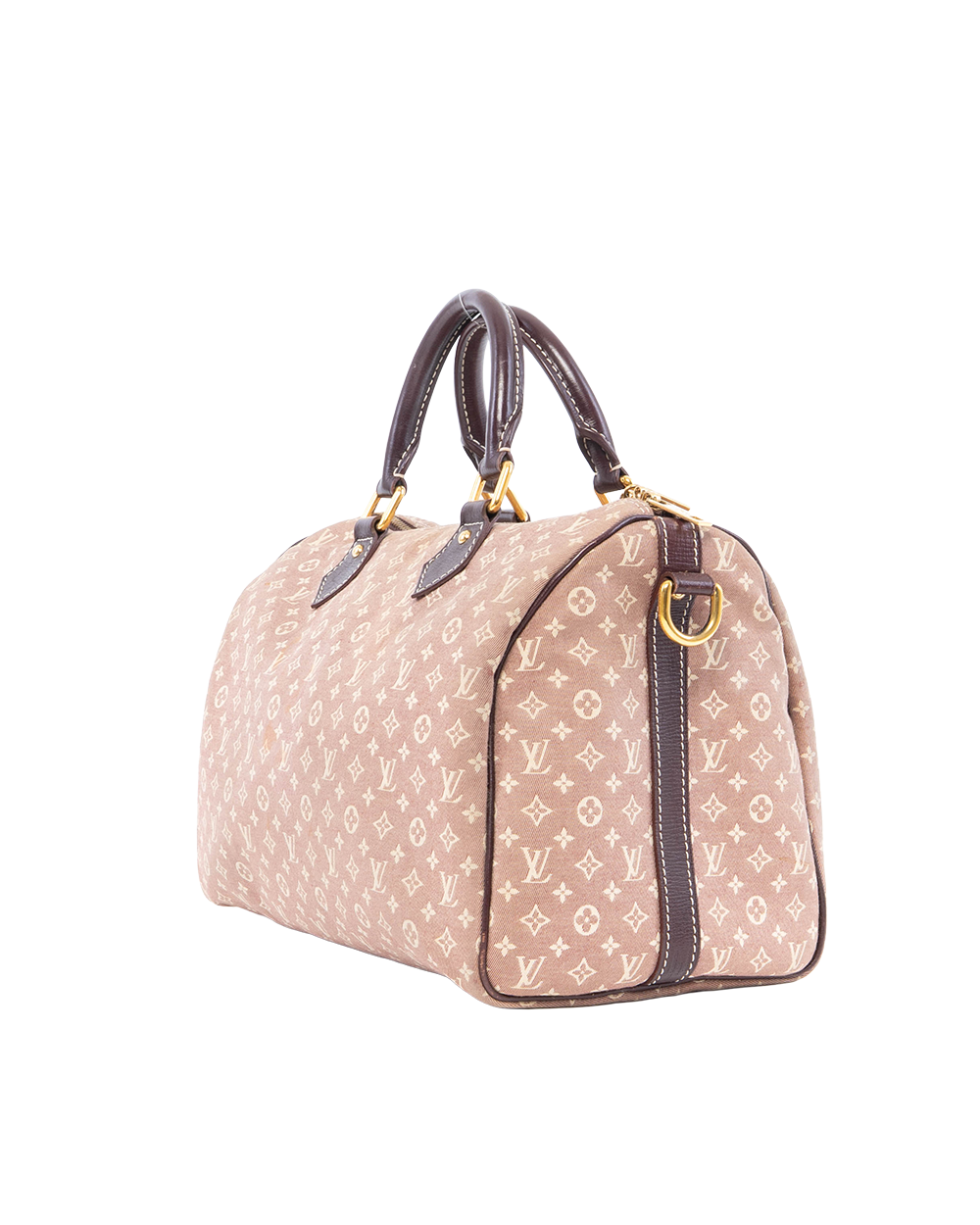 LV SPEEDY BAND MINILIN 30 PINK DENIM MONOGRAM GHW 0020